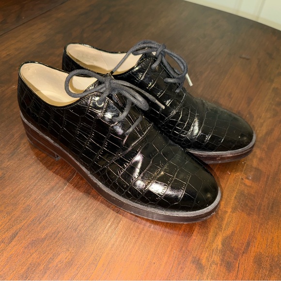 Clark’s Orla Kiely Crock Embossed Oxford Shoe Size 9 - Picture 7 of 12